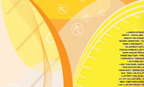 Yellow Flyer Vector